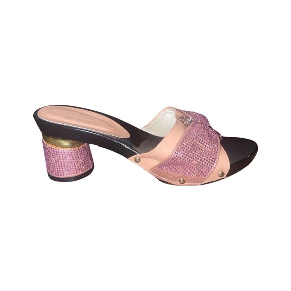 Geriger Gegallel Platform Mules Heels Size 38 - Picture 2 of 11